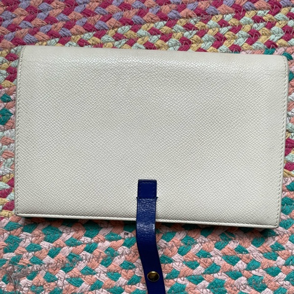 Celine Large Strip Wallet in Bicolor Grained Calfskin - Picture 2 of 4